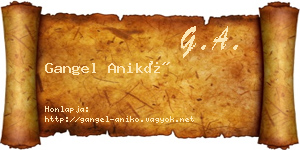 Gangel Anikó névjegykártya